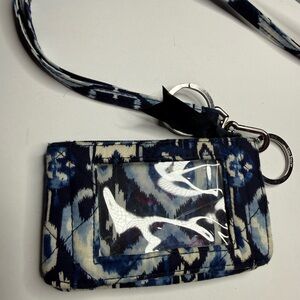 Vera Bradley Blue and White Patterned Wristlet